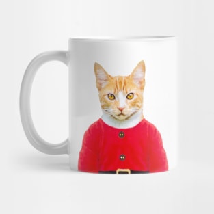 Festive Elf Ginger Cat Mug